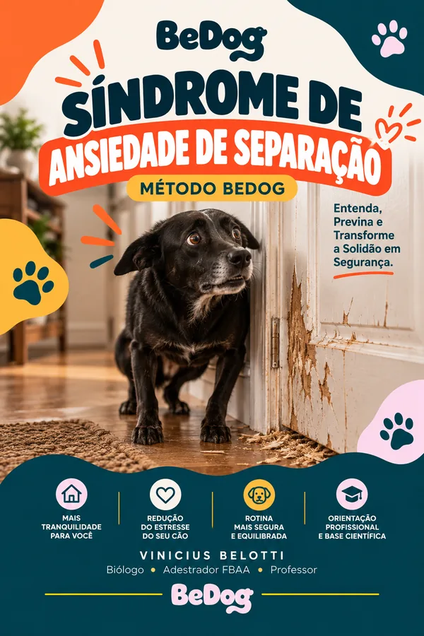 Capa do curso Síndrome de Ansiedade de Separação — Método BeDog