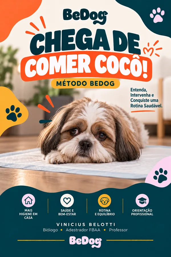 Capa do curso Chega de Comer Cocô — Método BeDog